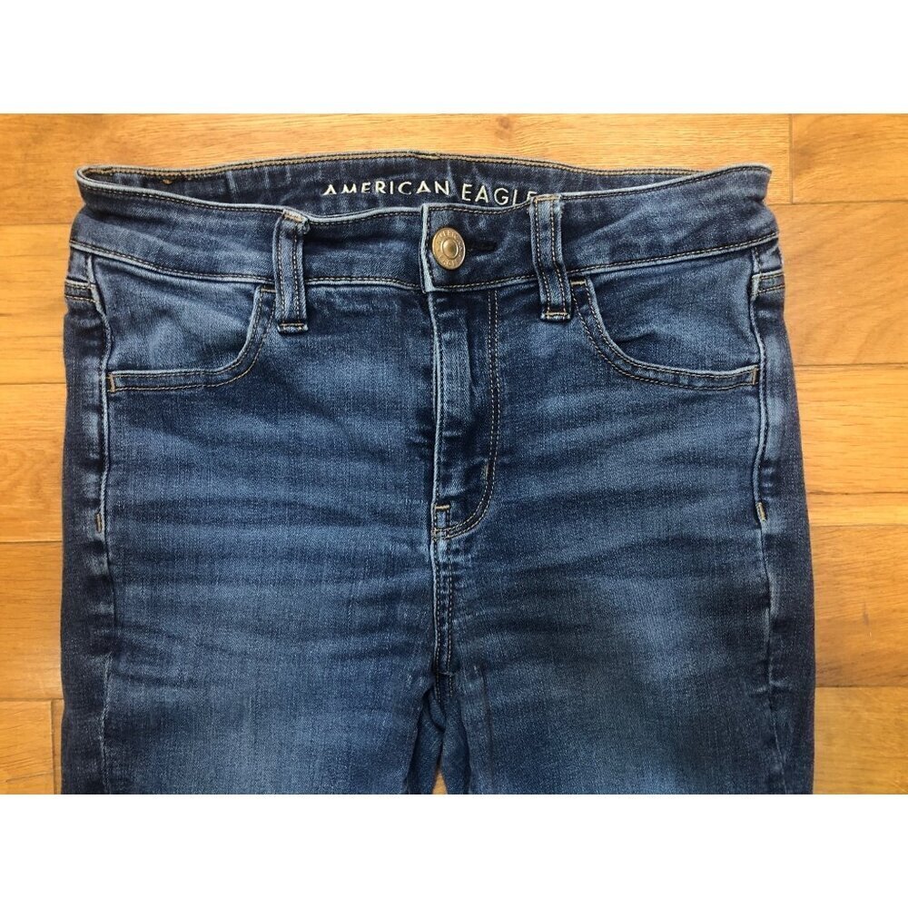 American Eagle Outfitters Next Level Stretch Hi Rise Jegging Size 4 Long - Picture 2 of 11